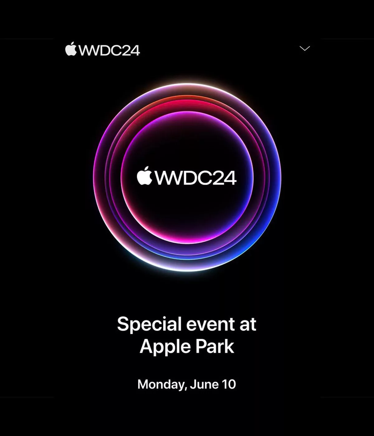 Affiche WWDC24, événement Apple, 10 juin.