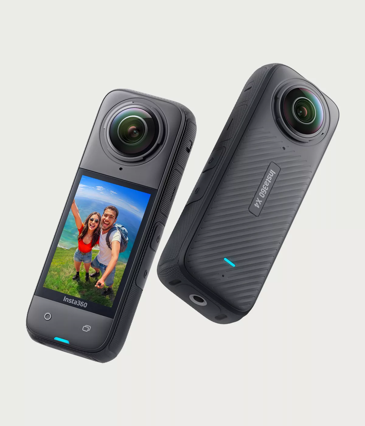 Caméra action Insta360 étanche double objectif.