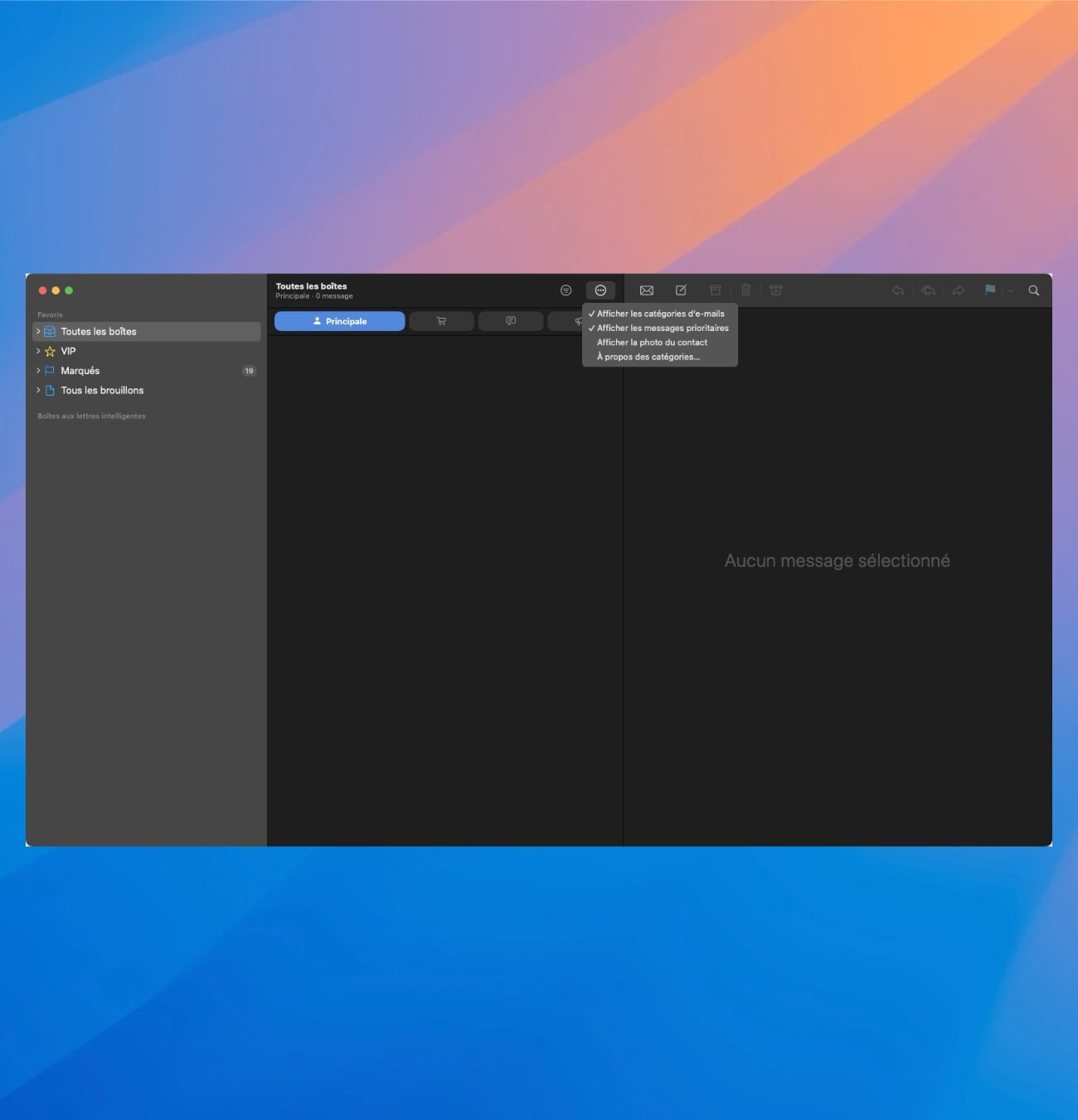 Interface messagerie électronique sur écran d'ordinateur.