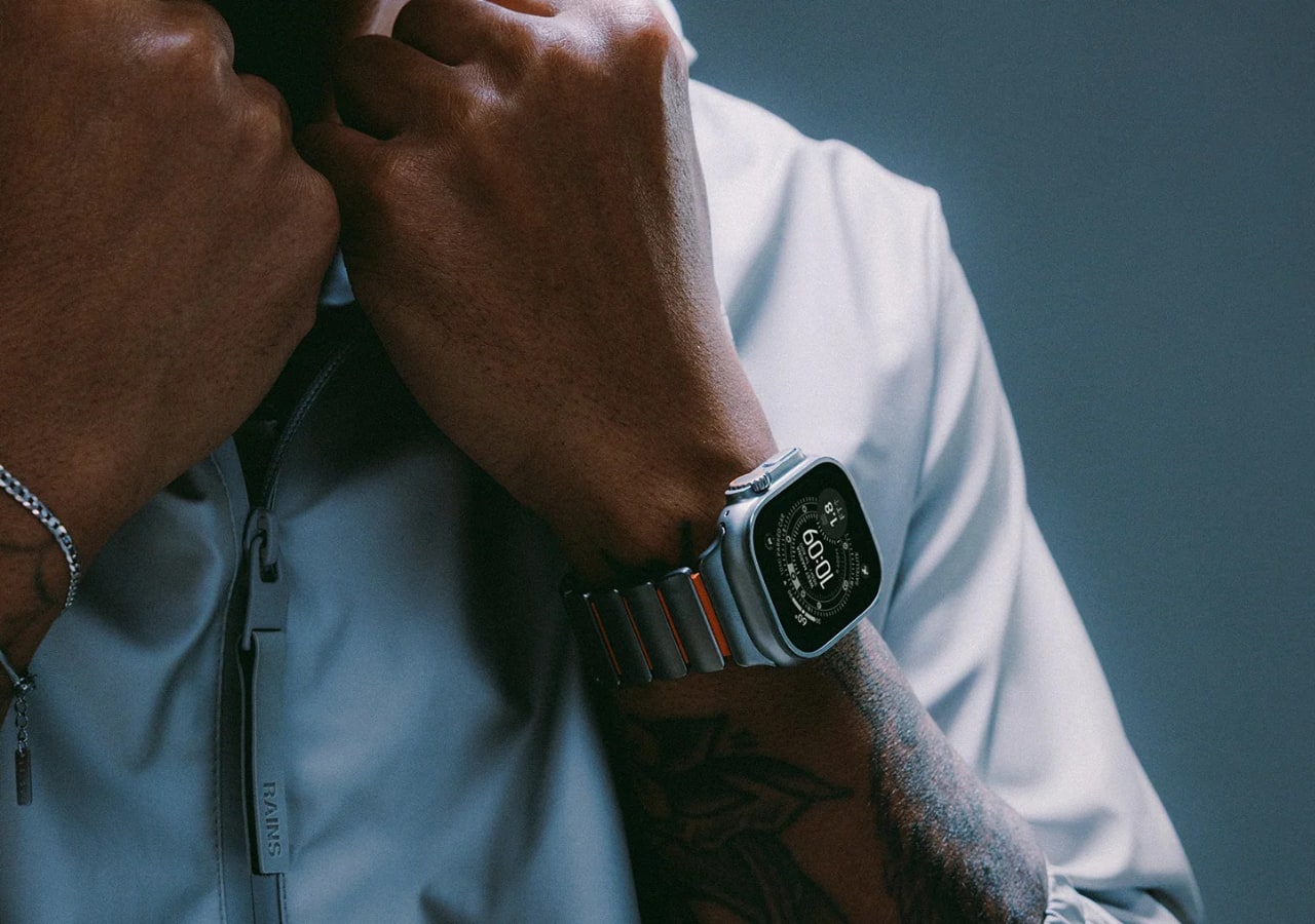 Montre intelligente au poignet d'une personne