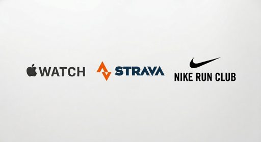 Logos Apple Watch, Strava et Nike Run Club