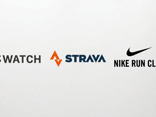 Logos Apple Watch, Strava et Nike Run Club
