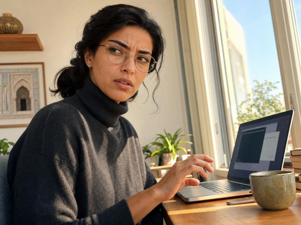 Utilisateur hésitant avant de coller une commande suspecte dans le Terminal Mac